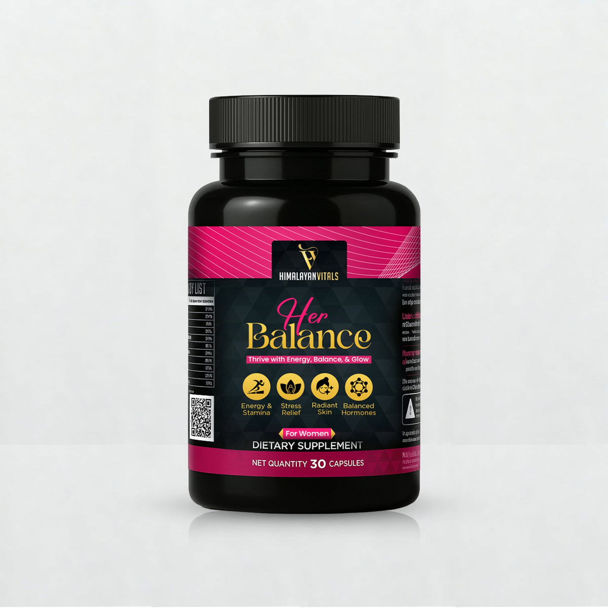 Herbalance, Shilajit with Ashwagandha Capsules for Women, 60 serving