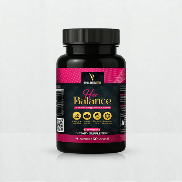 Herbalance, Shilajit with Ashwagandha Capsules for Women, 60 serving