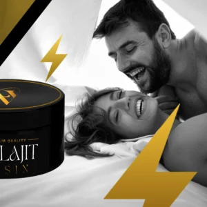 Home 25 Premium quality Shilajit resin with a happy couple, symbolizing enhanced energy and vitality.